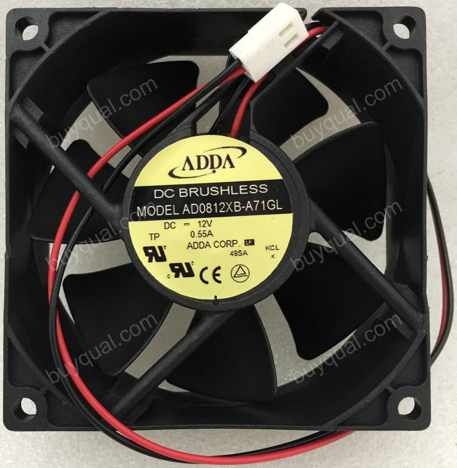 ADDA AD0812XB-A71GL 12V 0.55A 2wires Cooling Fan ADDA AD0812XB-A71GL 12V 0.55A 2wires Cooling Fan